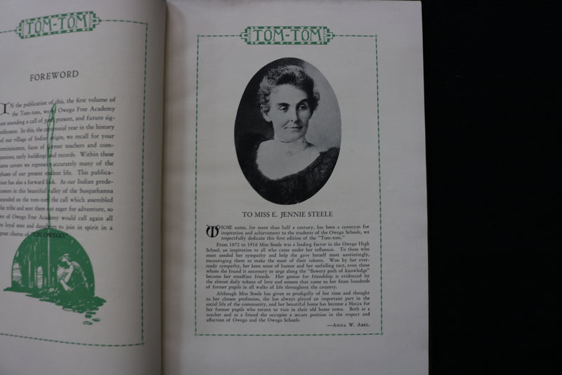 1927 TOM TOM OWEGO FREE ACADEMY YEARBOOK - OWEGO NEW YORK - SOFTCOVER - YB 3472