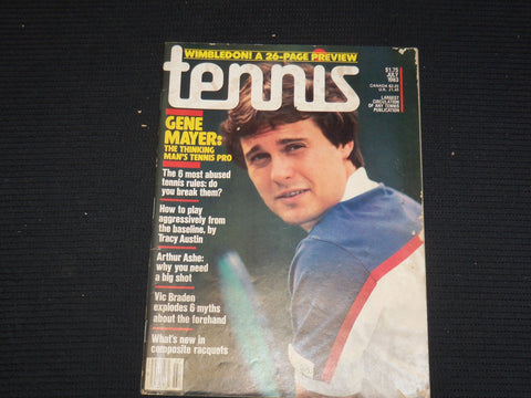 1983 JULY TENNIS MAGAZINE - GENE MAYER COVER - ST 1004W