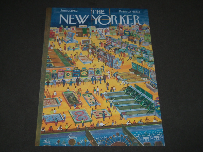 1962 JUNE 2 NEW YORKER MAGAZINE FRONT COVER ONLY - GREAT ART FOR FRAMING