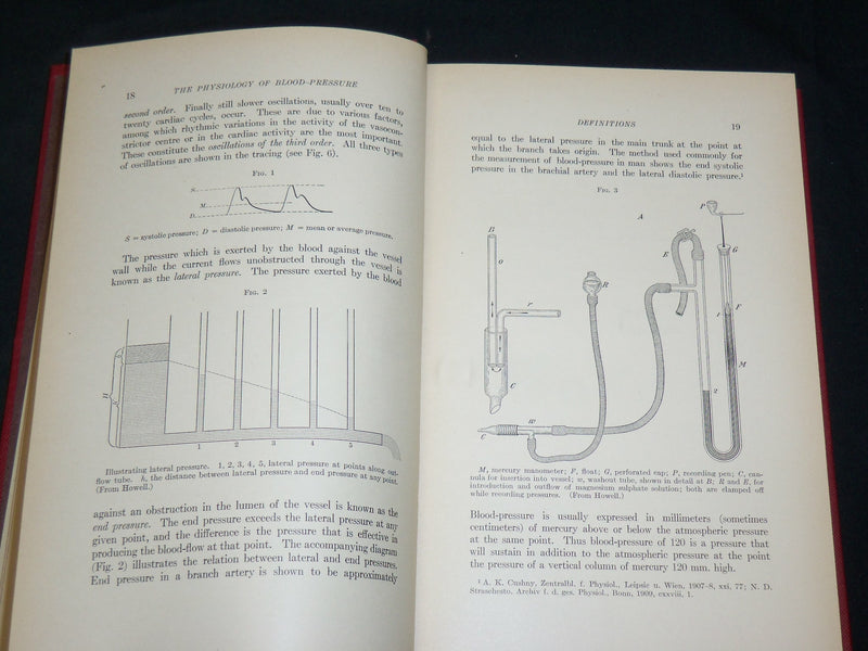 1914 BLOOD PRESSURE ITS CLINICAL APPLICATIONS BOOK BY GEORGE NORRIS - KD 2761Z