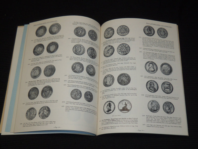 1981 THE EARL VICTOR TUTTLE COLLECTION COIN CATALOGS 1 & 2 - LOT OF 2 - O 3239J