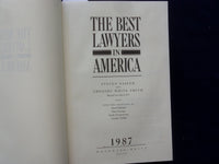 1983 & 1987 THE BEST LAWYERS IN AMERICA HARDCOVER BOOKS - 2 VOLUMES - KD 8830