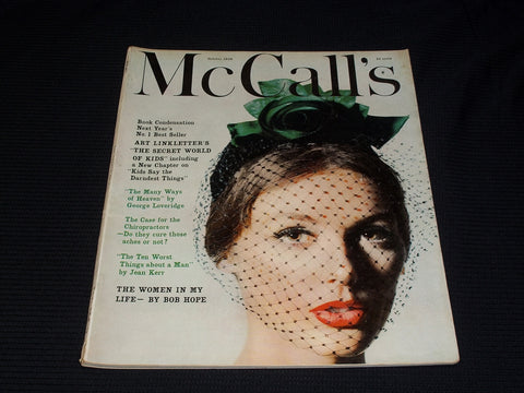 1959 OCTOBER MCCALL'S MAGAZINE VERY NICE FRONT COVER & FULL PAGE ADS - E 2430