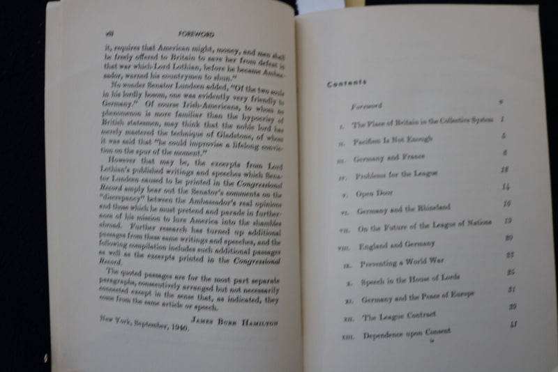 1940 LORD LOTHIA VS. LORD LOTHIAN SOFTCOVER BOOK - K 1564