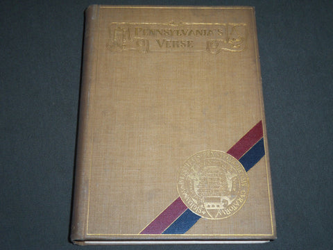 1902 PENNSYLVANIA'S VERSE EDITED BY WILLIAM OTTO MILLER #645 OF 1000 - KD 5815