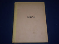 1924 DEGAS BOOK JULIUS MEIER GRAEFE - GERMAN TEXT - 62 ILLUSTRATIONS - KD 2426