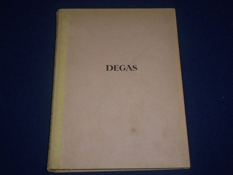 1924 DEGAS BOOK JULIUS MEIER GRAEFE - GERMAN TEXT - 62 ILLUSTRATIONS - KD 2426