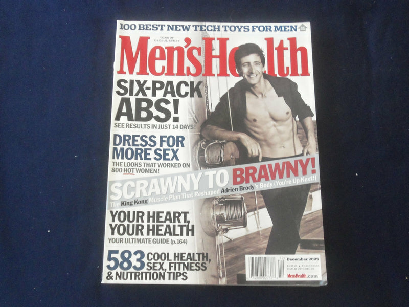2005 DECEMBER MEN'S HEALTH MAGAZINE - ADRIEN BRODY - ST 4938O