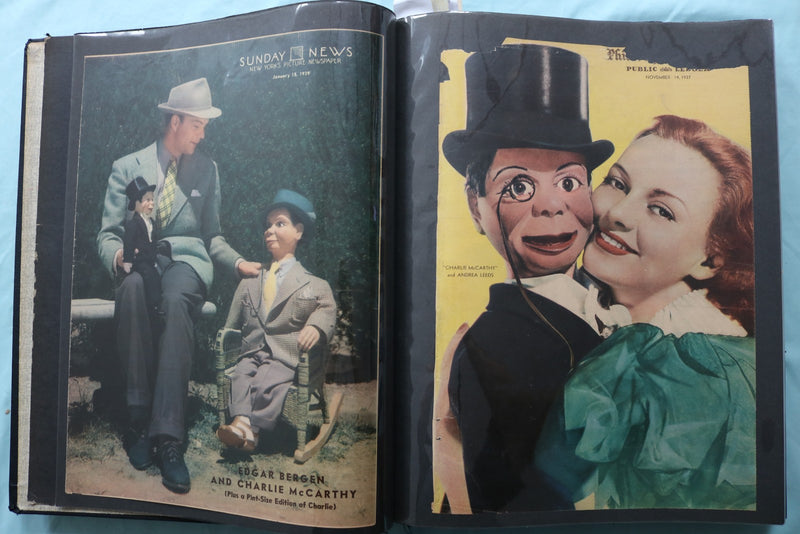 MOVIE STAR MAGAZINE PHOTOS SCRAPBOOK - EDGAR BERGEN - RAY MILLAND - #14