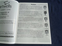2005 OCTOBER 29 FOOTBALL PROGRAM - UNIV WI-STOUT VS UNIV WI-LACROSSE - SP 1218F