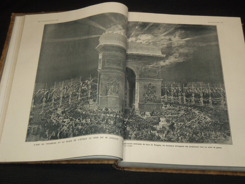 1919 L'ILLUSTRATION FRENCH MAGAZINE BOUND VOLUME SET OF 2 - LA GUERRE