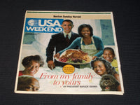 2011 NOVEMBER 25 BOSTON SUNDAY HERALD USA MAGAZINE - THE OBAMAS - E 4893
