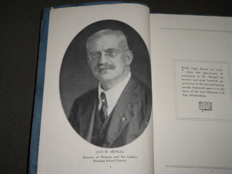 1924 READING HIGH SCHOOL FOR GIRLS YEARBOOK - PENNSYLVANIA - PHOTOS - YB 1431