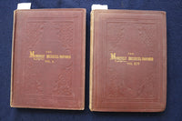 1880-1884 THE MONTHLY MUSICAL RECORD HARDCOVER BOUND VOLUMES - LOT OF 2- KD 9540