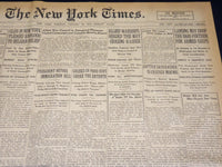 1917 JANUARY 30 NEW YORK TIMES - ALLIED WARSHIPS CHASING RAIDER - NT 8748