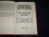 1986 INDIA THE PERPETUAL PARADOX BY SASTHI BRATA BOOK -KENNETH JAY LANE- KD 5246