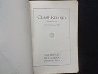 1926 JANUARY NORTHEAST HIGH SCHOOL CLASS RECORD LEATHER-PHILADELPHIA, PA-YB 3376
