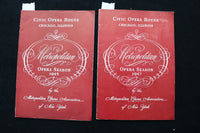 1945-1947 CIVIC OPERA HOUSE PROGRAMS - CHICAGO, ILLINOIS - LOT OF 2 - K 1994