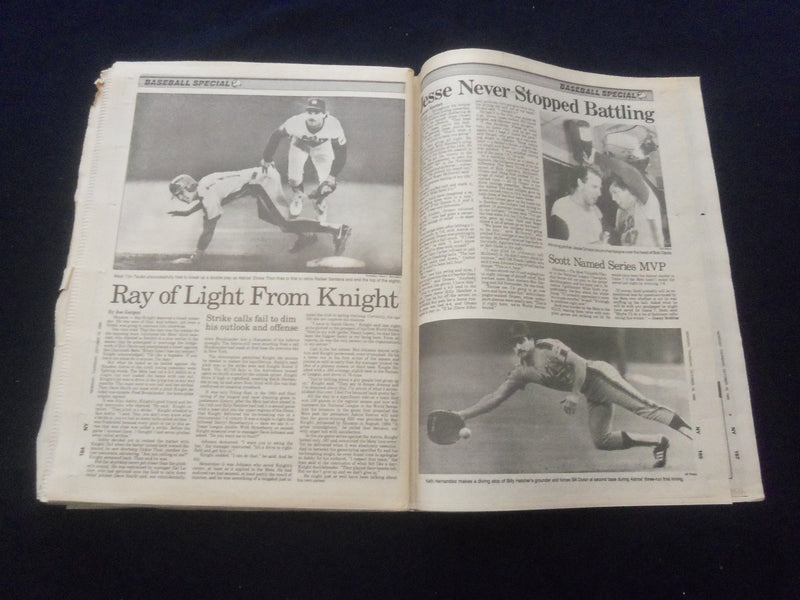1986 OCTOBER 16 NEW YORK NEWSDAY NEWSPAPER - N.Y METS NL CHAMPIONS - NP 6087