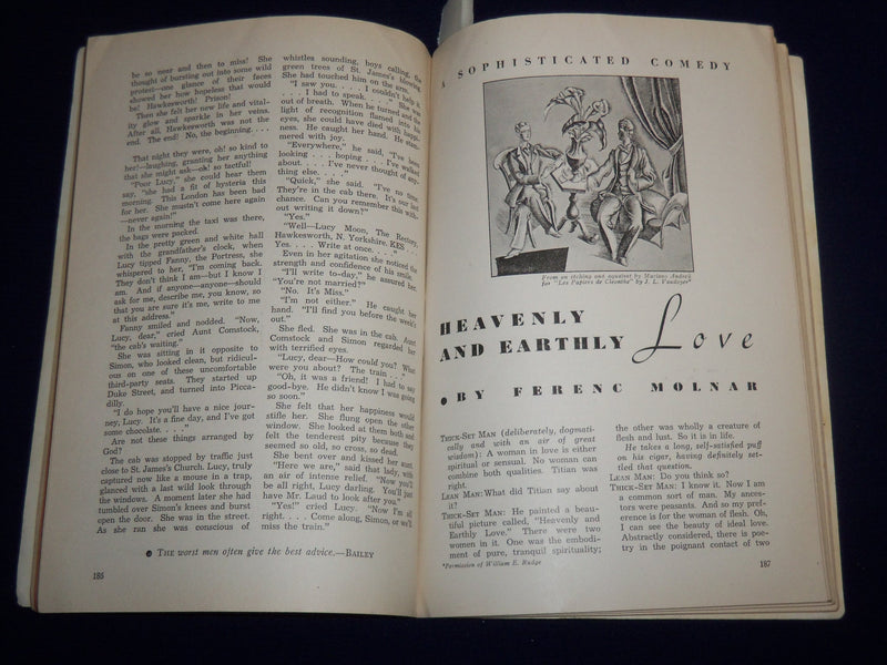 1935 AUGUST GOLDEN BOOK MAGAZINE - FALSE BROTHER BY M. HEWLETT - ST 3367C