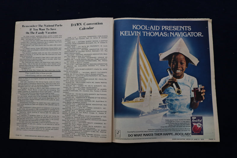 1975 JUNE DAWN MAGAZINE - MAYOR WALTER E. WASHINGTON - NP 8847