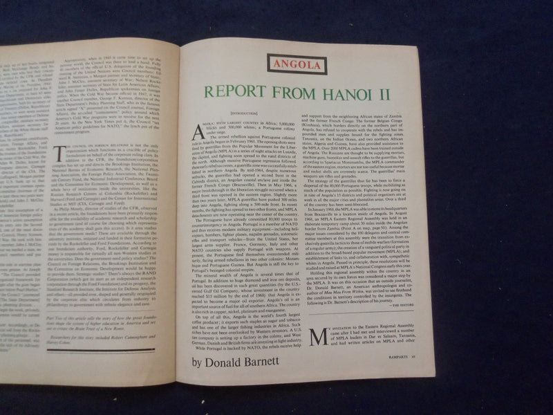 1969 APRIL RAMPARTS MAGAZINE - SUSAN SONTAG - DE KOONING'S WOMEN - SP 5746H