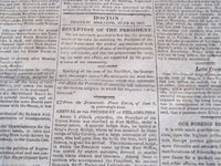 1817 INDEPENDENT CHRONICLE & BOSTON PATRIOT NEWSPAPER LOT OF 3 - NP 610