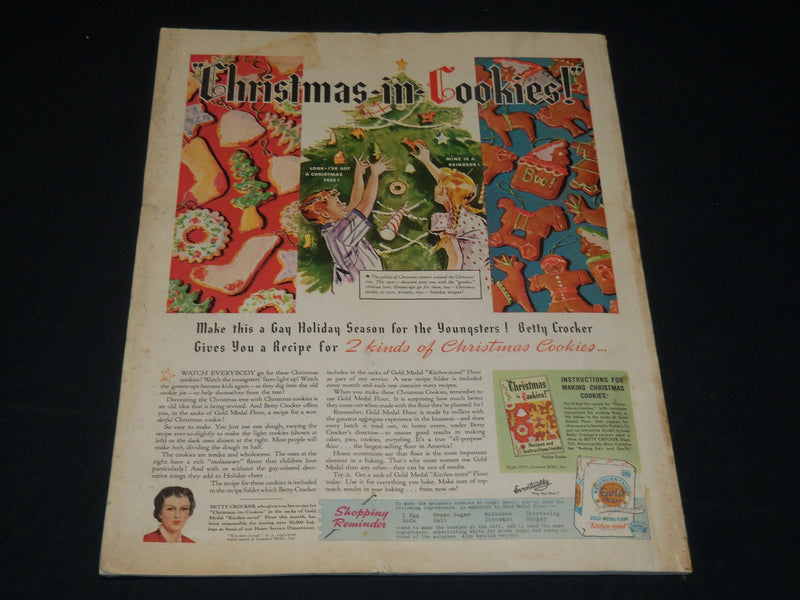 1938 JANUARY LADIES HOME JOURNAL MAGAZINE - BEAUTIFUL FRONT COVER - F 327