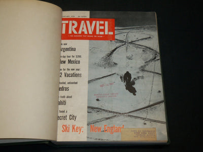 1956 JANUARY-DECEMBER TRAVEL MAGAZINE BOUND VOLUME - GREAT COVERS - KD 5998
