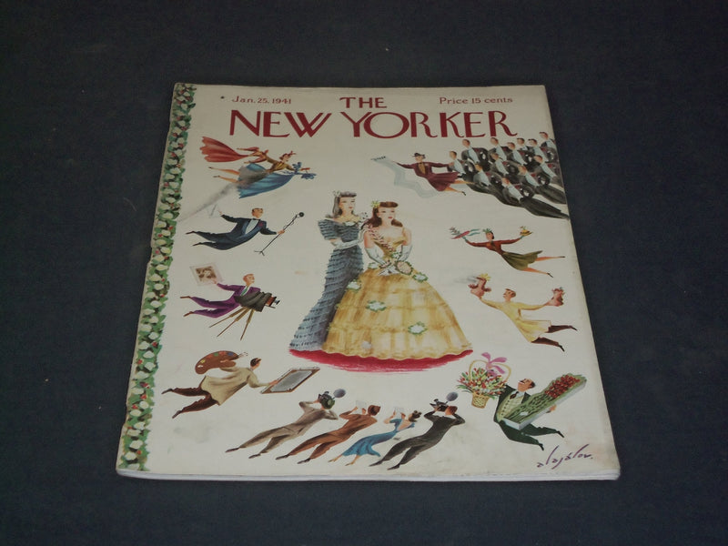 1941 JANUARY 25 THE NEW YORKER MAGAZINE - ILLUSTRATED COVER - NY 868