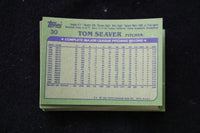 TOM SEAVER 1982 TOPPS BASEBALL CARDS - CARD #30 - NM-MT - LOT OF 27 - #181