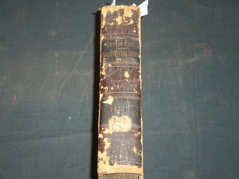 1847 CYCLOPAEDIA OF ENGLISH LITERATURE VOLUME NO. 2 EDITED BY CHAMBERS - KD 5910