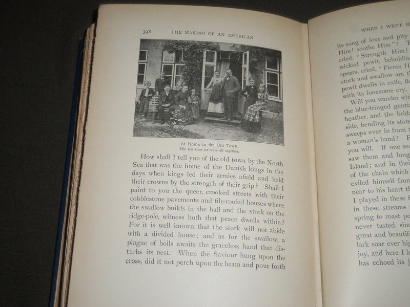 1902 THE MAKING OF AN AMERICAN BY JACOB A. RIIS HARDCOVER BOOK - KD 4301