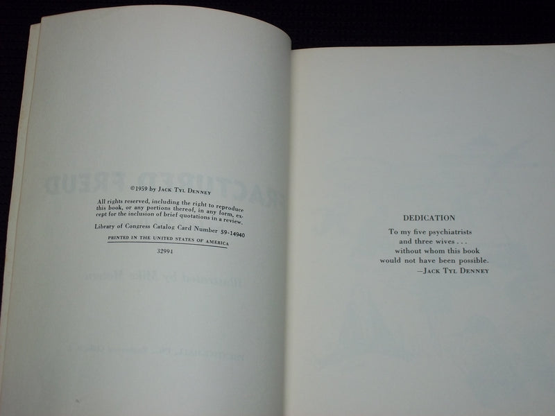 1959 FRACTURED FREUD SOFTCOVER BOOK BY JACK TYL DENNEY - J 7135