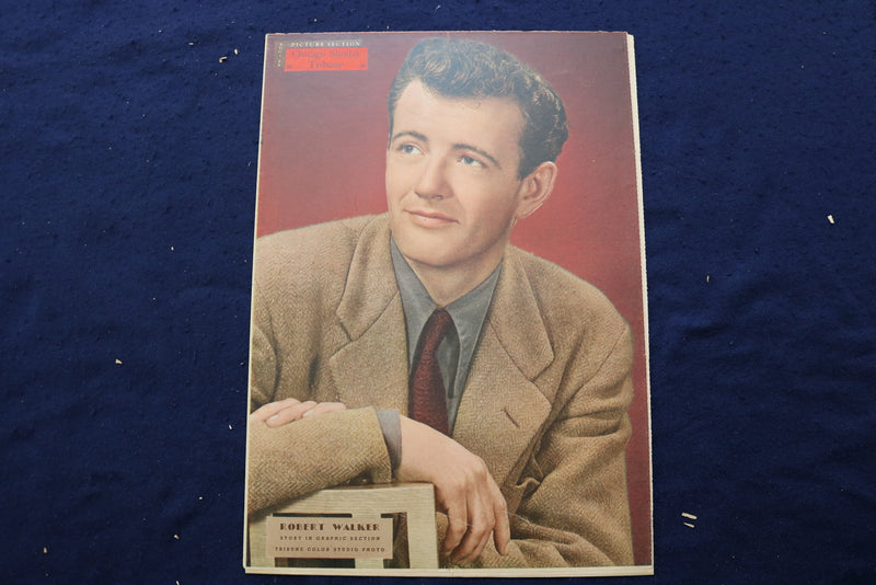 1944 AUGUST 20 CHICAGO TRIBUNE MAGAZINE - ROBERT WALKER COVER - E 22816