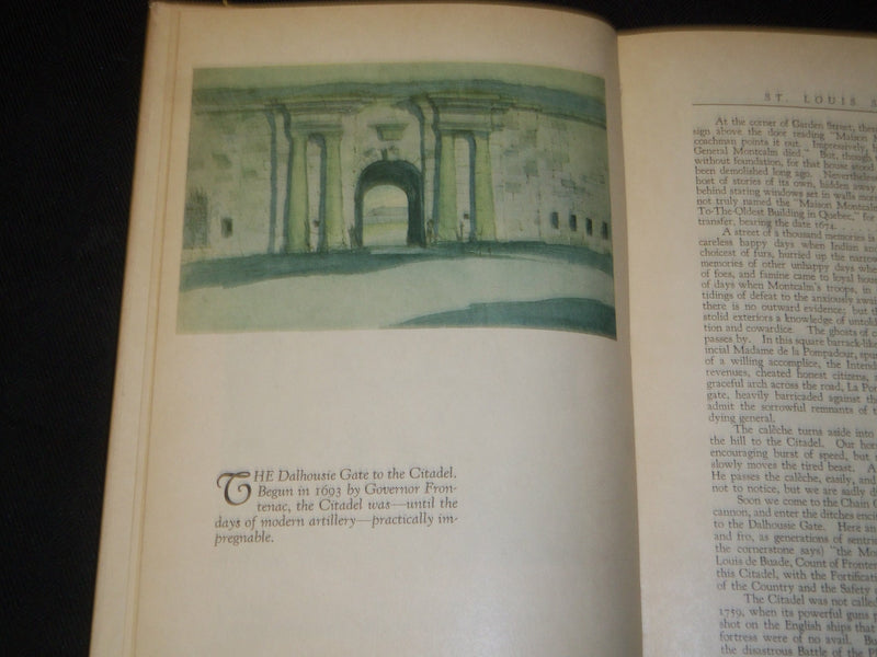 1926 A QUEBEC SKETCH BOOK BY ESTHER BAANN - NICE ILLUSTRATION - J 5409