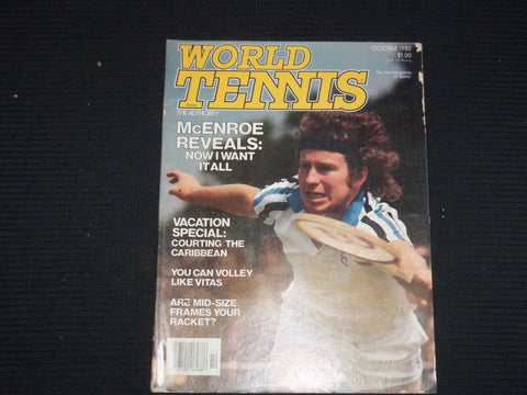 1980 OCTOBER WORLD TENNIS MAGAZINE - JOHN MCENROE COVER - ST 1004C