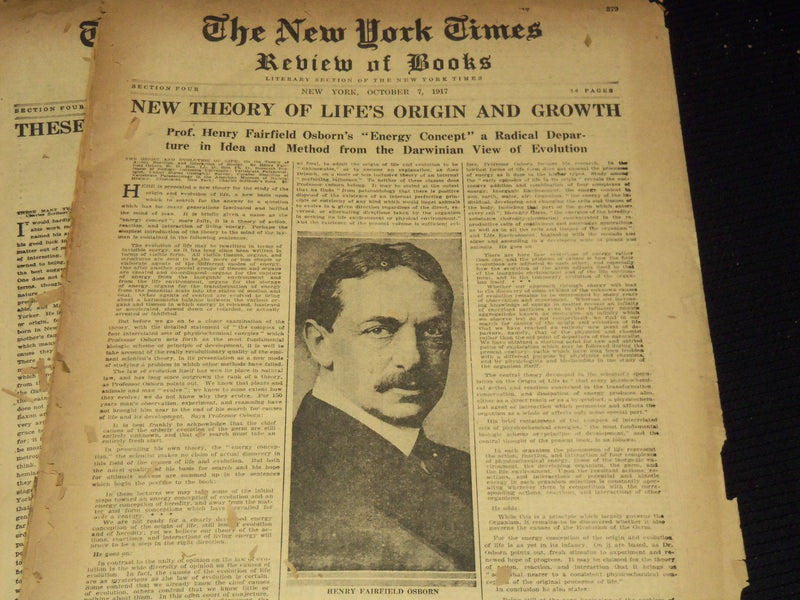 1917-1918 NEW YORK TIMES NEWSPAPER BOOK REVIEW SECTIONS LOT OF 20 - O 3221E