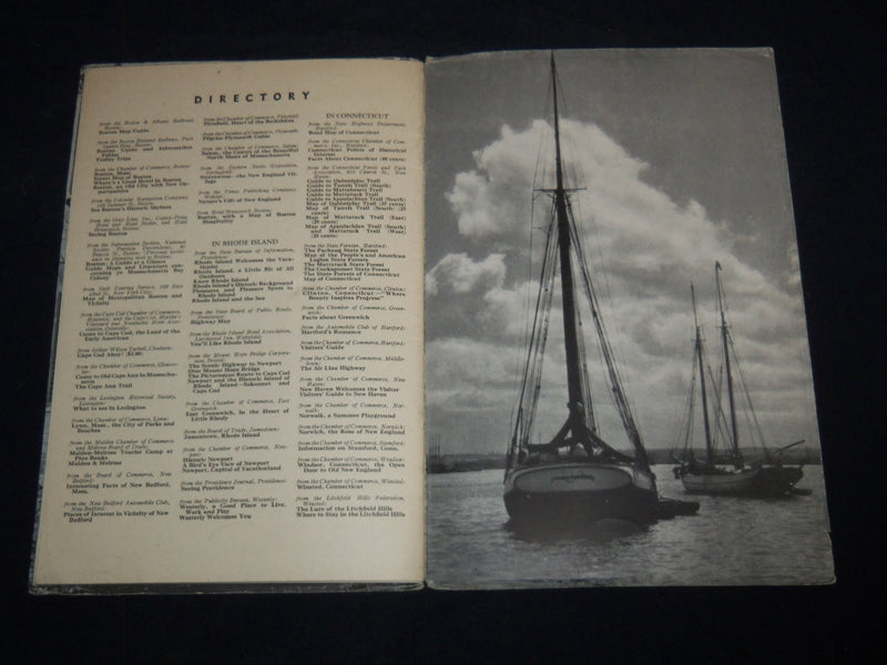 1940'S NEW ENGLAND VACATIONS COST LESS THIS YEAR BOOK - J 8703