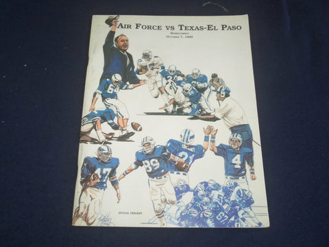 1995 OCTOBER 7 AIR FORCE VS UNIV OF TEXAS AT EL PASO FOOTBALL PROGRAM - ST 4974T