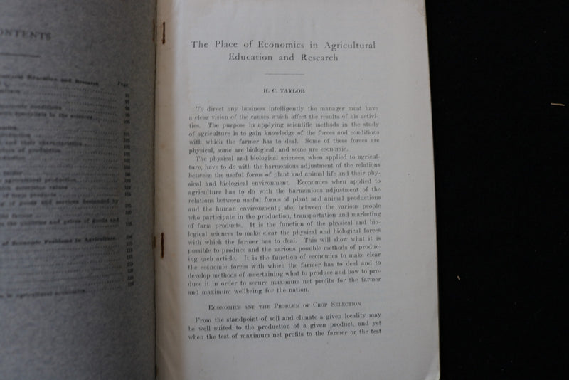 1911 UNIVERSITY OF WISCONSIN AGRICULTURAL EXPERIMENT STATION SOFTCOVER - K 3010