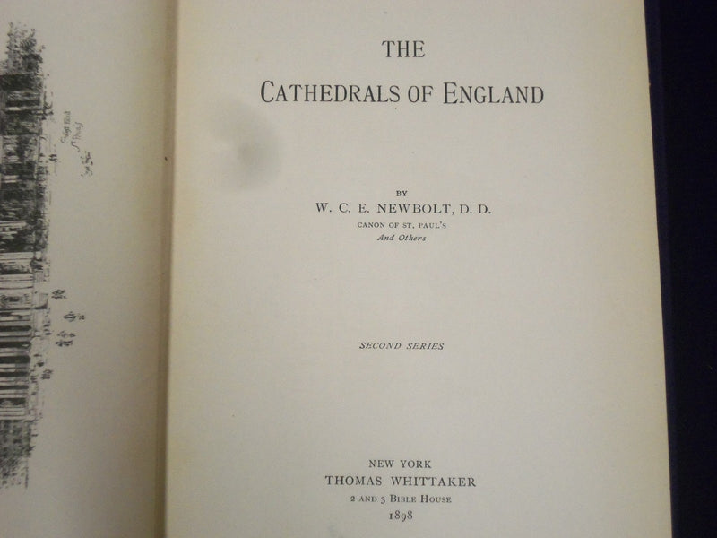 1898 THE CATHEDRALS OF ENGLAND BY FREDERICK FARRAR 1ST & 2ND SERIES - KD 3065