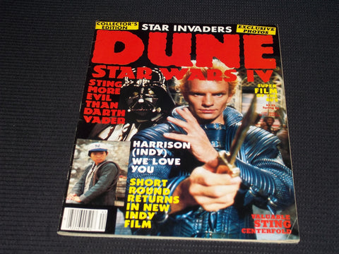 1984 STAR INVADERS DUNE MAGAZINE - STING FRONT COVER - E 17008