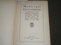1900 MUNICIPAL GOVERNMENT BY BIRD S. COLER HARDCOVER BOOK - KD 4478