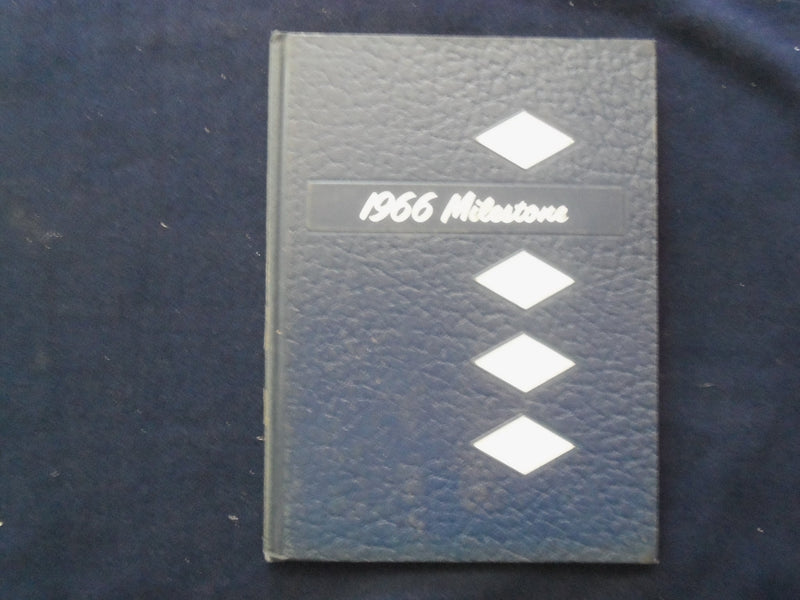 1966 MILESTONE MILES COMMUNITY SCHOOL YEARBOOK - MILES, IOWA - YB 3055