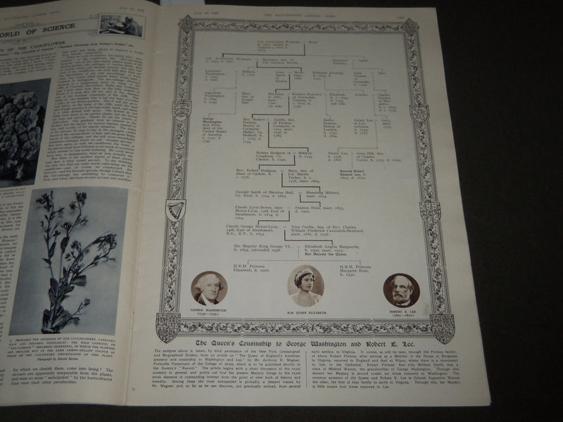 1939 JUNE 24 ILLUSTRATED LONDON NEWS MAGAZINE - KING & QUEEN COLOR ILLU- J 2770