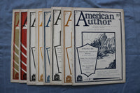1931-1932 AMERICAN AUTHOR MAGAZINE - LOT OF 8 - E 26440