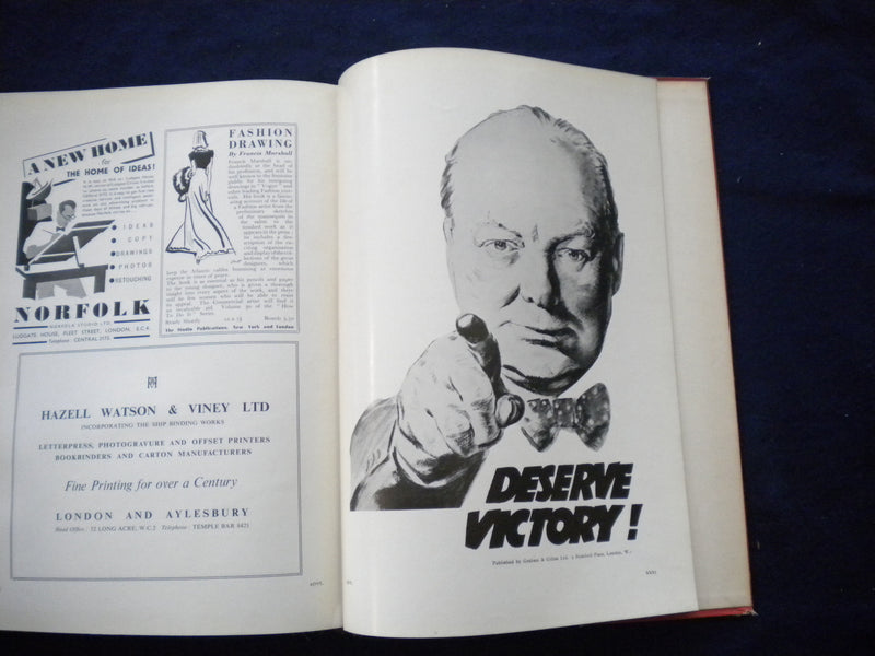 1941 MODERN PUBLICITY IN WAR HARDCOVER BOOK EDITED BY F. A. MERCER - KD 8000