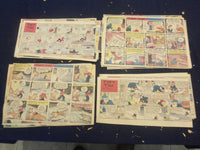 1942-1945 TINY TIM SUNDAY COLOR COMICS - LOT OF 68 - NP 5197
