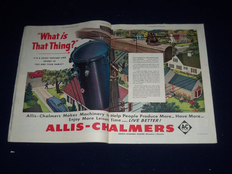 1952 FEBRUARY 23 THE SATURDAY EVENING POST MAGAZINE - ILLUSTRATED COVER- SP 5607